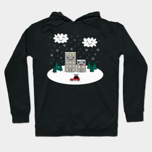 Kawaii Winter Town Hoodie